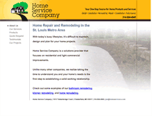 Tablet Screenshot of homeserviceco.com
